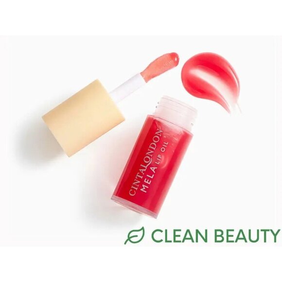 Cinta London Mela Lip Oil 6ml Red Hydrating Nourishing Formula Clean Beauty NEW - Picture 3 of 10